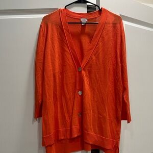 Chico's Fiery Orange Cardigan
